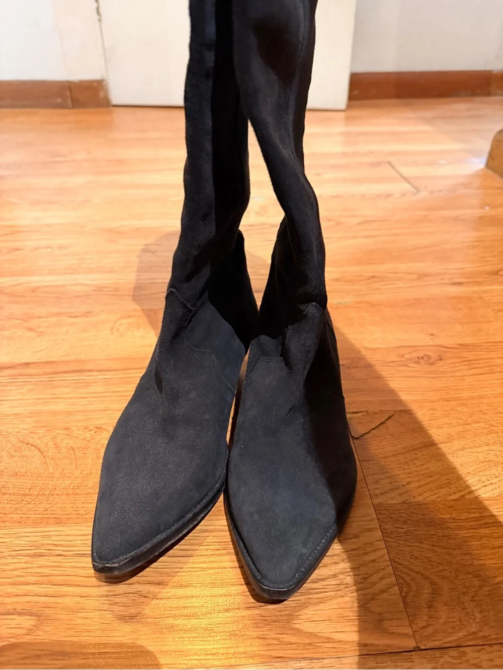 Isabel Marant Denvee Pointed Toe Knee Length Boots - Picture 7 of 8
